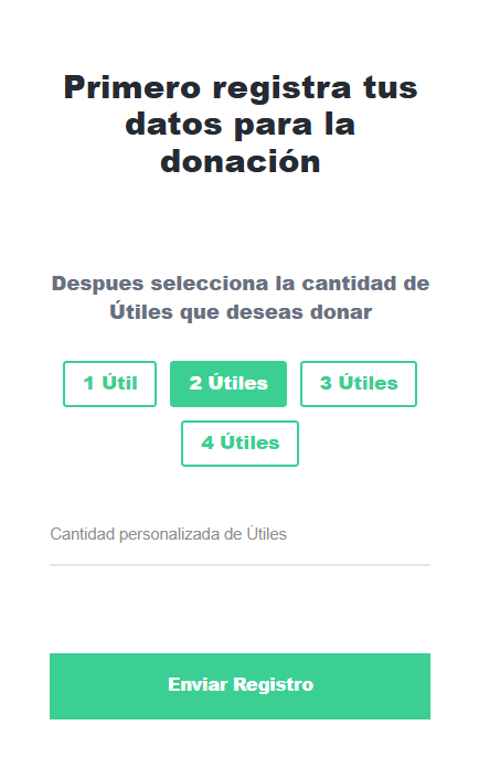 Clic en donar ahora