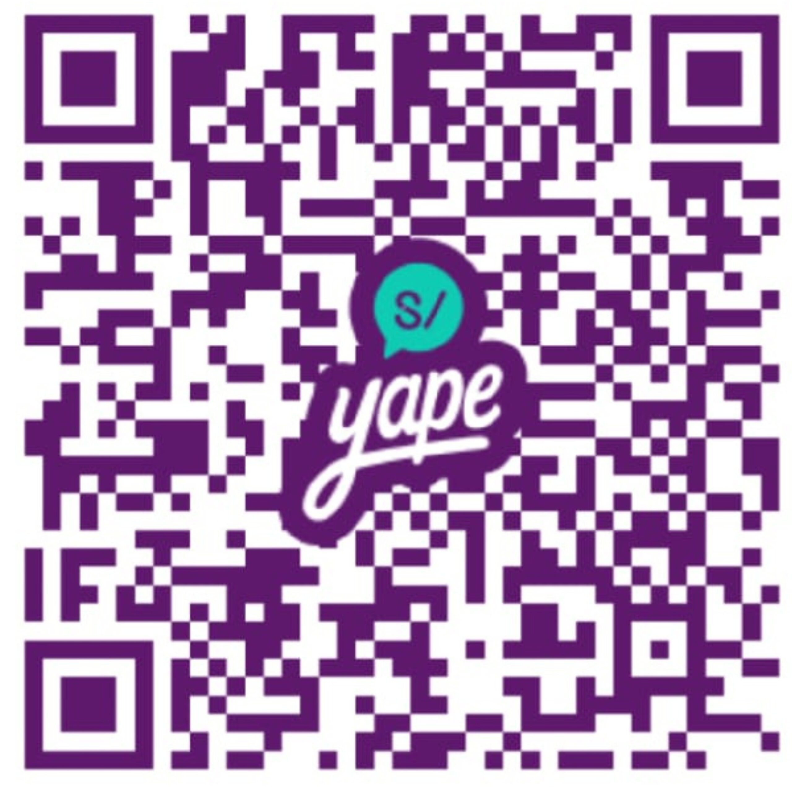 Código QR para pagar con Yape o Plin